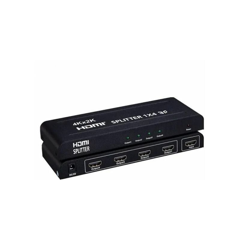 foto del prodotto splitter sdoppiatore hdmi full hd 1080p 4k 2k 3d 4 uscite amplificate art. 89114