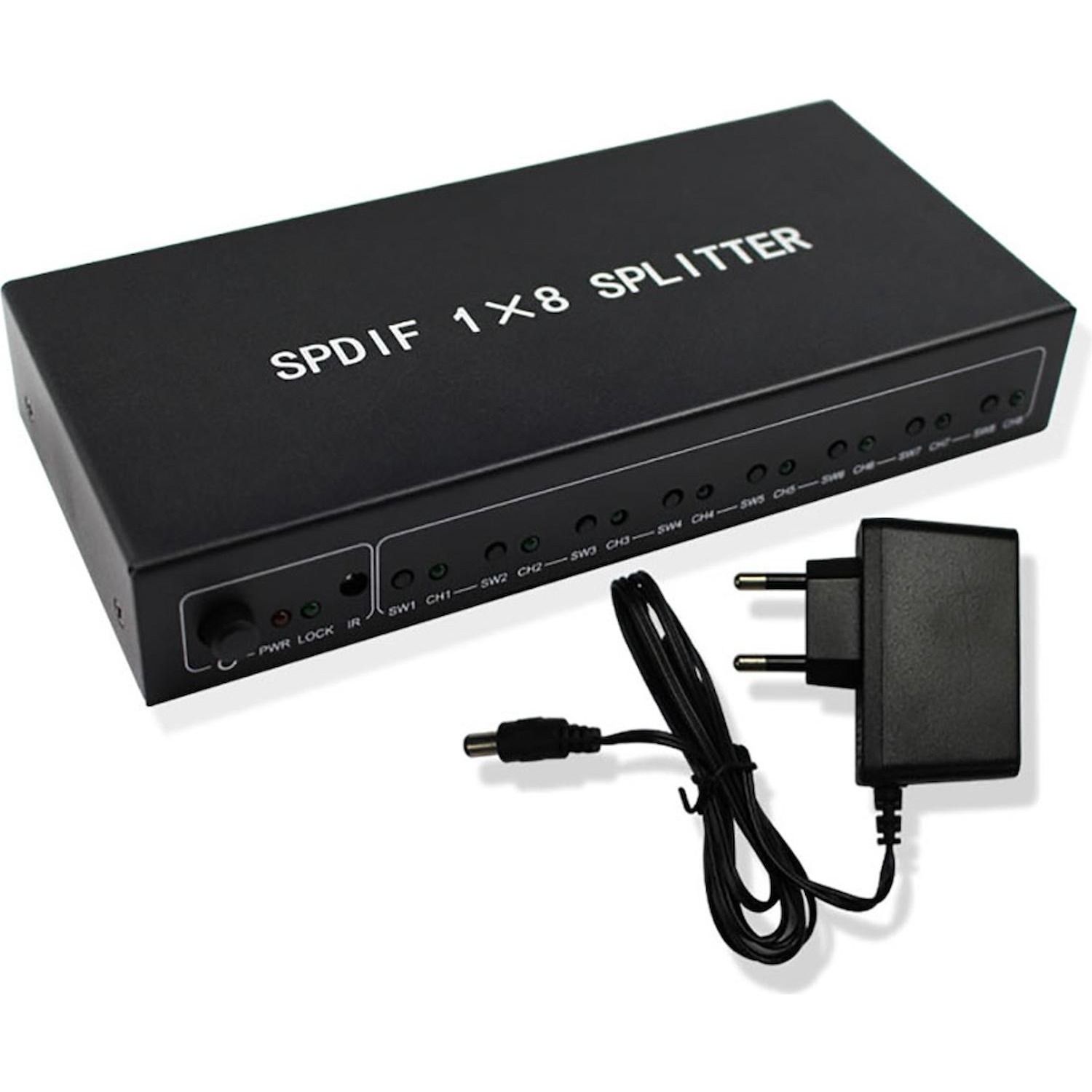 foto del prodotto splitter toslink 8 uscite - splo8