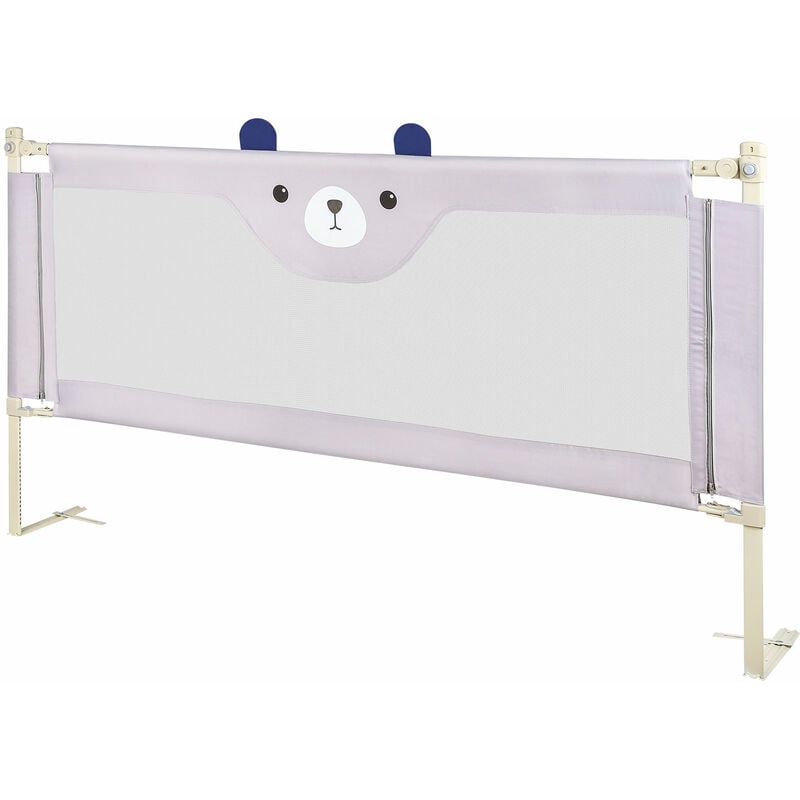 foto del prodotto sponda di sicurezza per bambini,sponda da letto,bambini sponda culla protezione di sicurezza,haloyo ,200 x 100 x 26cm,grigio