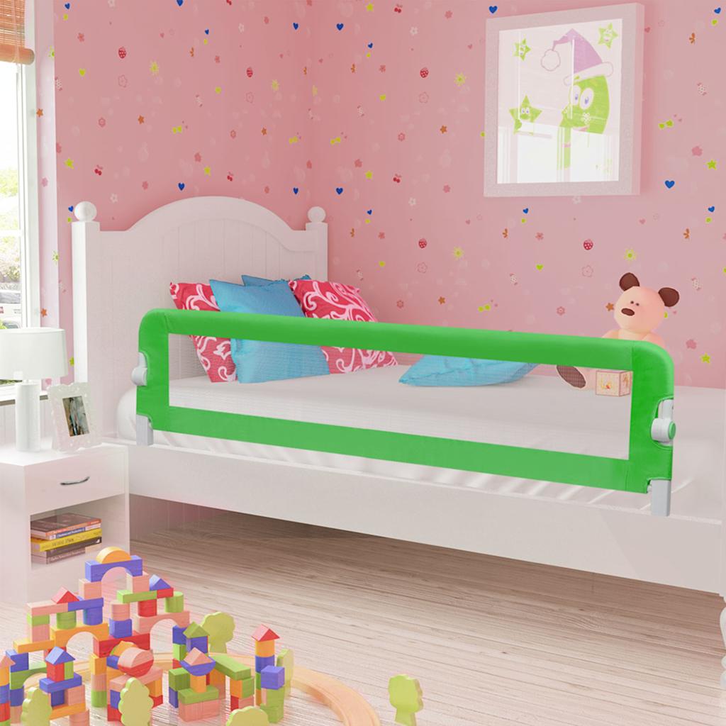 foto del prodotto sponde letto di sicurezza bambini verde 180x42cm poliesterecod mxl 79861
