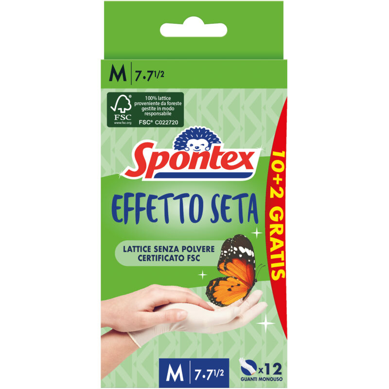foto del prodotto spontex 8001700610201 guanto depulire lattice biancofemmina m