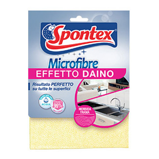 foto del prodotto spontex microfibre effetto daino panno per la pulizia delle superfici