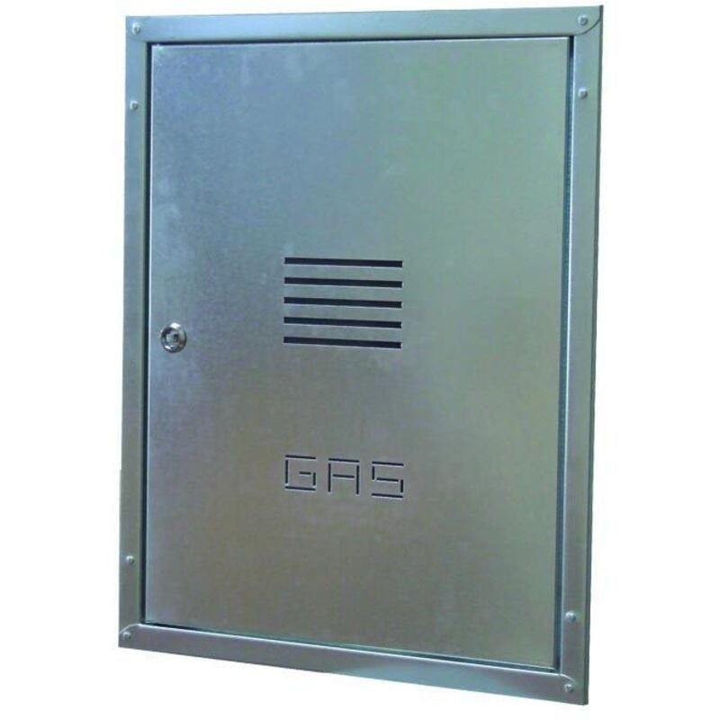 foto del prodotto sportello contatore gas da incasso con cornice in lamiera zincata h40 l30