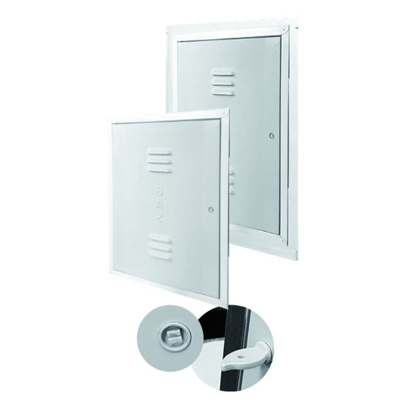 foto del prodotto sportello per contatore gas elettronico telaio lamiera zincata antina abs sport.cont.uni gas 9036 zincati h 70 x l 45 x p 4,