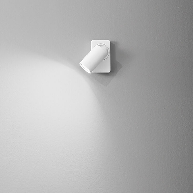 immagine 0 del prodotto spot cilindrico moderno oddy alluminio bianco 1 luce gu10
