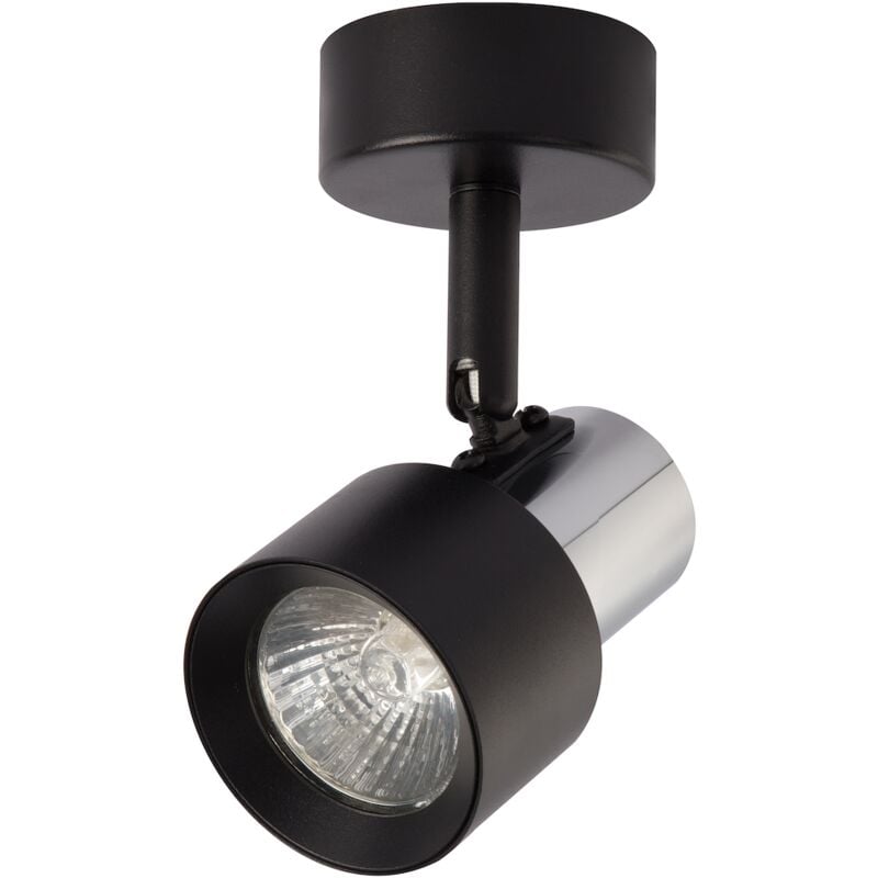 foto del prodotto spot cino 1xgu10 nero cromo