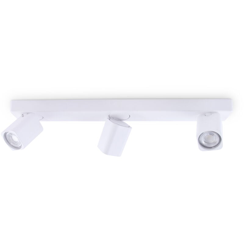 foto del prodotto spot contemporaneo rudy alluminio bianco 3 luci gu10 35w 3000k ip20