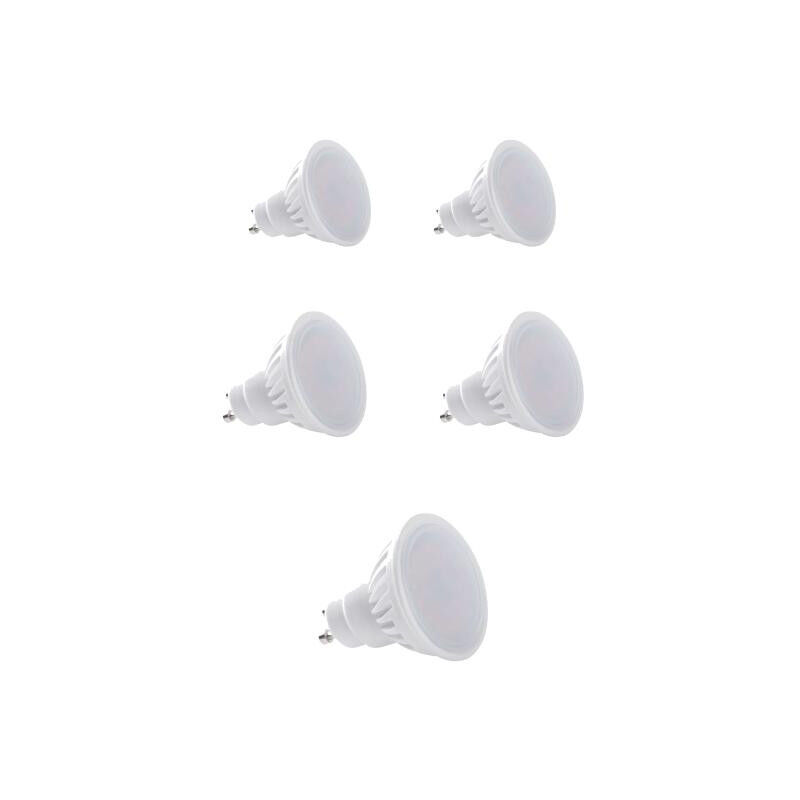 foto del prodotto spot led gu10 angolo largo 9w 66w bianco caldo 3000k tedi maxx lot de 5