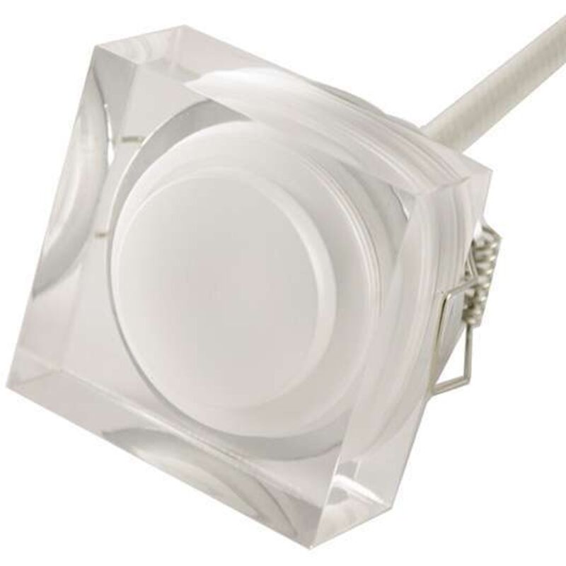 foto del prodotto spot led integrato 1w crystal square blu