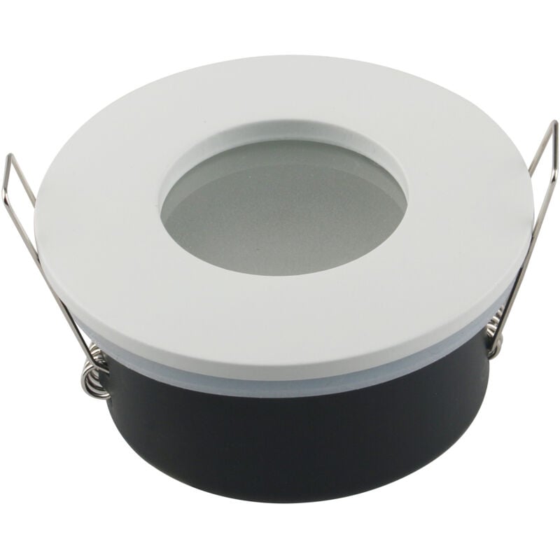 foto del prodotto spot led round alluminio bianco - gu10 - ip65 - 35w max