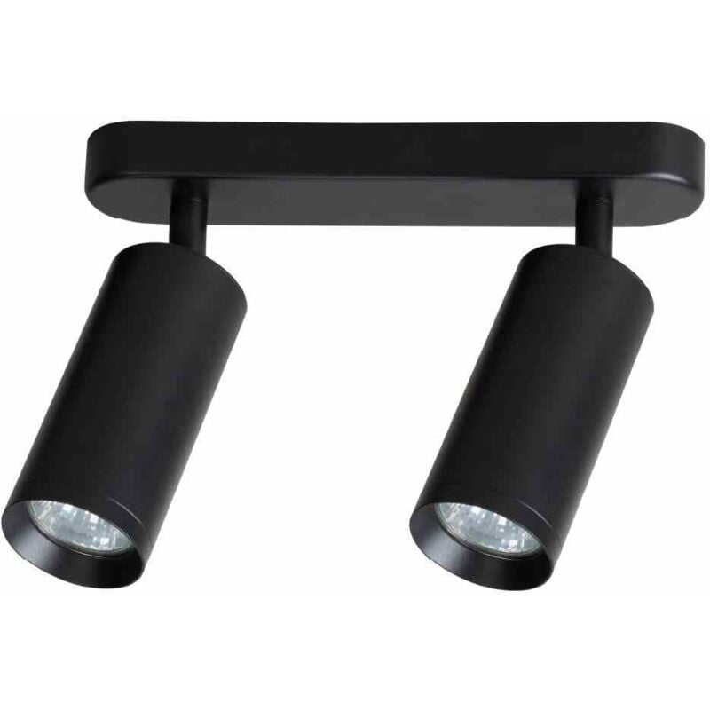 foto del prodotto spot nero 2xgu10 fixture mica