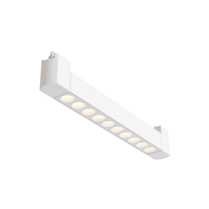 foto del prodotto spot per binario moderno points alluminio bianco 10 luci led calda