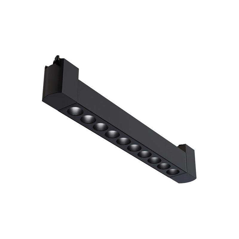 foto del prodotto spot per binario moderno points alluminio nero 10 luci led naturale