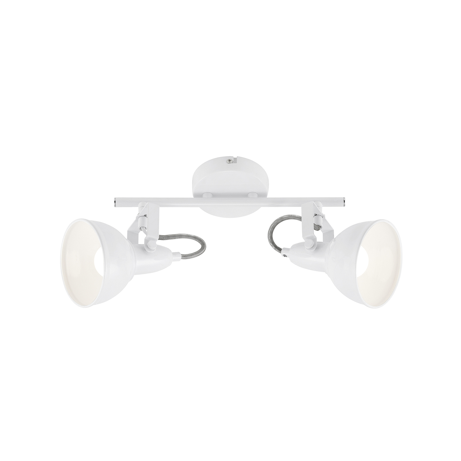 foto del prodotto spot vintage soft metallo bianco 2 luci e14 ip20
