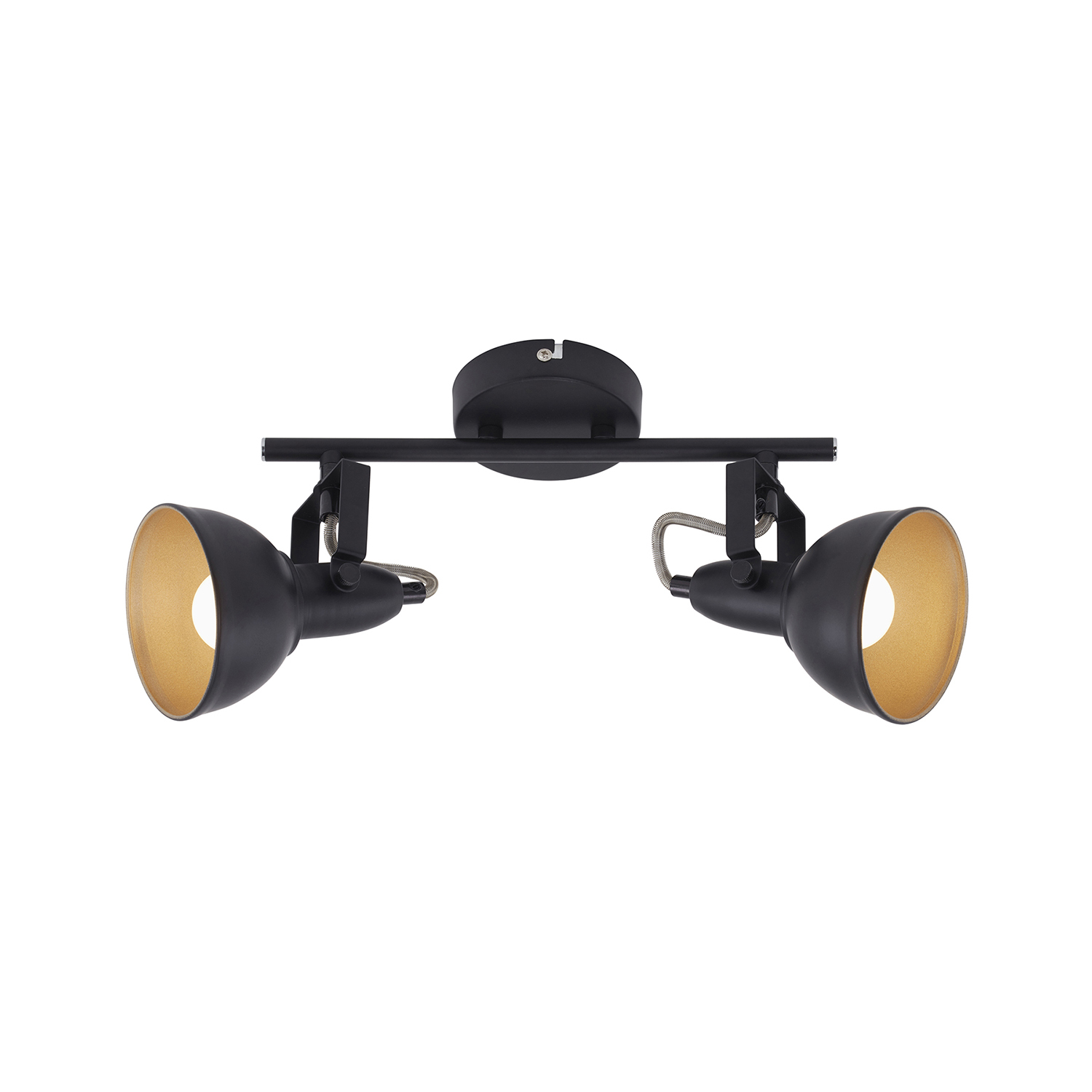 foto del prodotto spot vintage soft metallo oro 2 luci e14