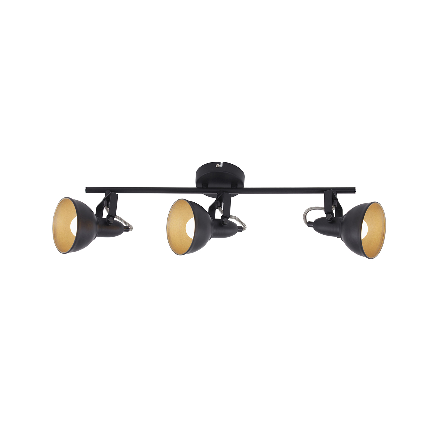 foto del prodotto spot vintage soft metallo oro 3 luci e14 ip20