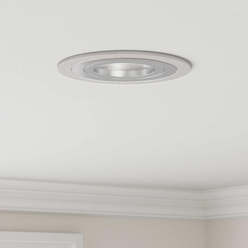 foto del prodotto spotlights con i riflettori 6 pcs argento 9 x 9 x cm alluminio vidaxl