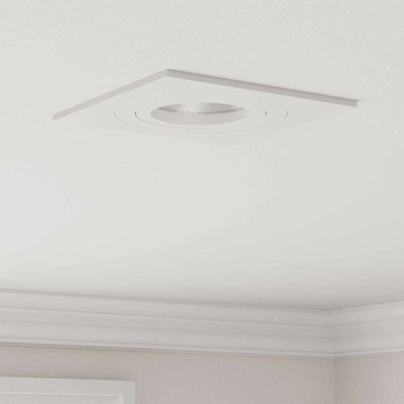 foto del prodotto spotlights con i riflettori 6 pcs bianco 9 x 9 x cm alluminio vidaxl