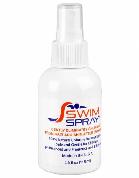 foto del prodotto spray anti cloro nuoto elimina residui da pelle e capelli