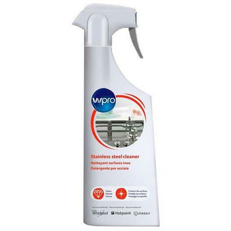 foto del prodotto spray detergente per inox accessori e prodotti wpro 133114