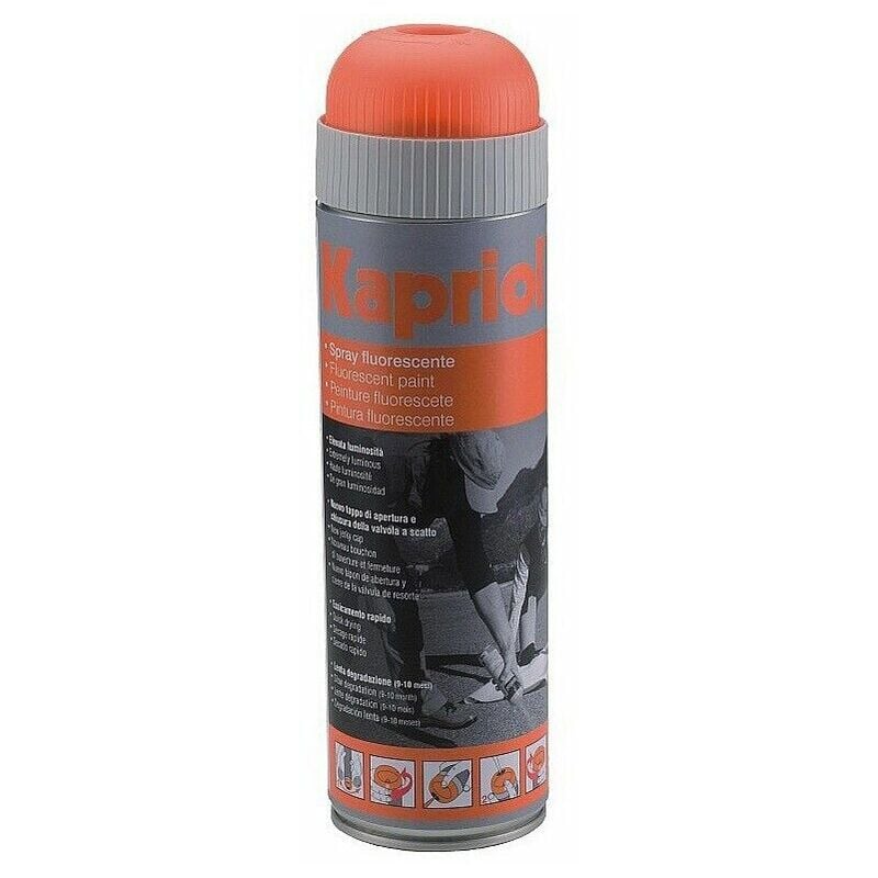 foto del prodotto spray fluorescente rosso tracciatura misura utensile asfalto art 92521 kapriol
