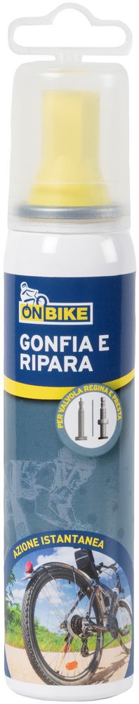 foto del prodotto spray gonfia e ripara bici istantaneo da 100ml universale