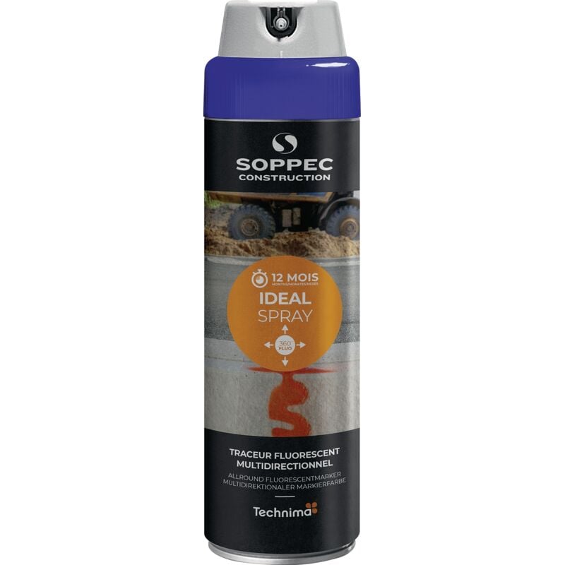 foto del prodotto spray marcatura 500ml blu a 12 