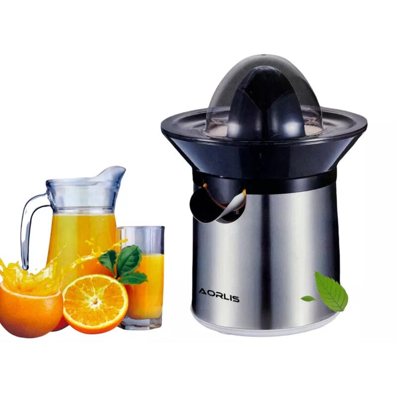 foto del prodotto spremiagrumi elettrico automatico con coperchio, 0.3 litri e 40w, ideale per succhi freschi, facile da usare e da pulire, design compatto per ogni