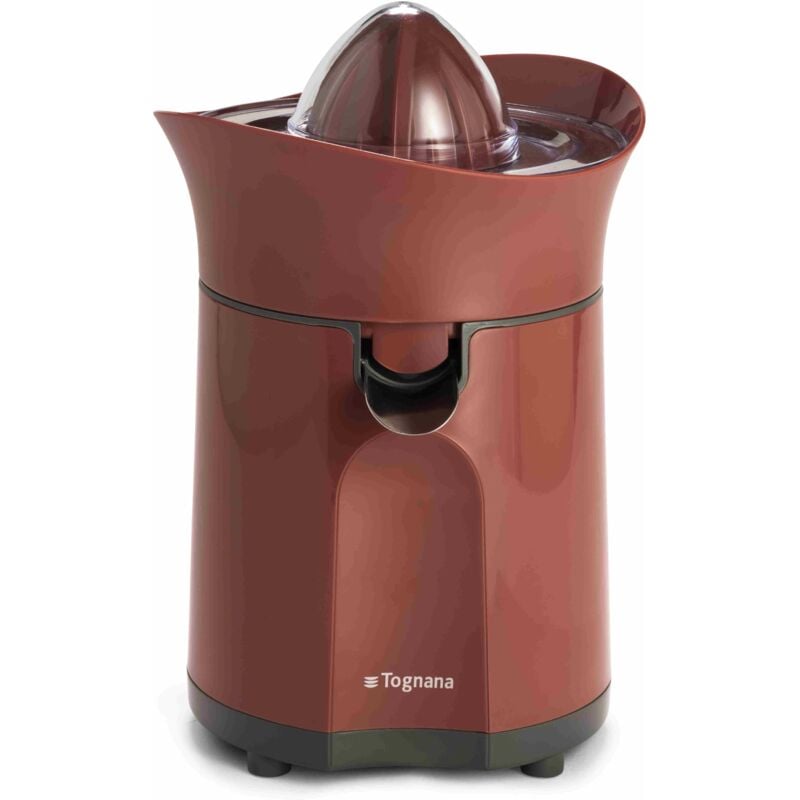 foto del prodotto spremiagrumi elettrico con salvagoccia iridea rosso
