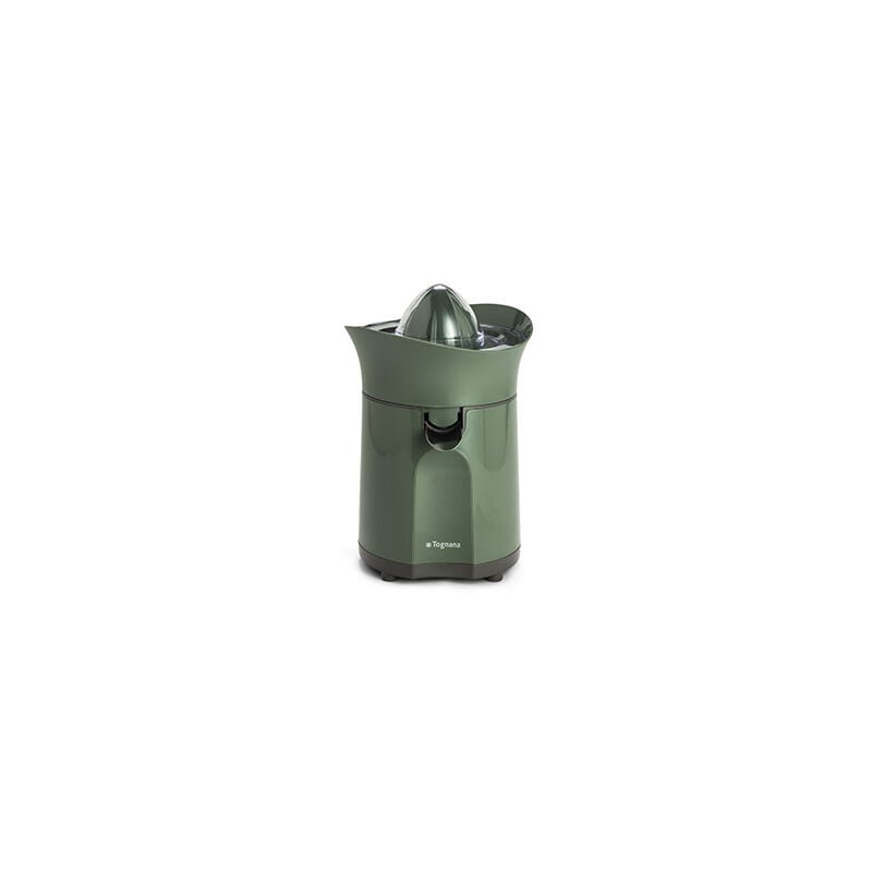 foto del prodotto spremiagrumi elettrico con salvagoccia iridea verde