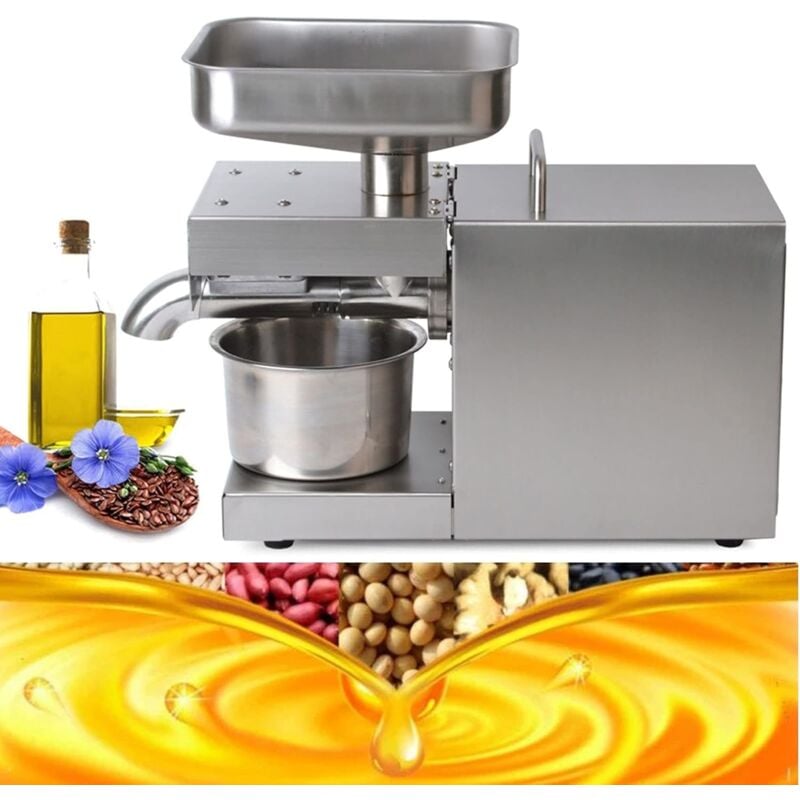 foto del prodotto spremiagrumi elettrico da 220 v, 600 w pressa olio per macchina commerciale, estrattore automatico in acciaio inox, caldo, freddo, automatico, per