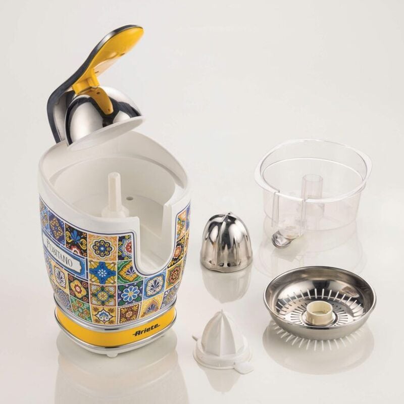 foto del prodotto spremiagrumi elettrico positano 413 multicolore metallo 85w 0,6l 2 velocità - ariete