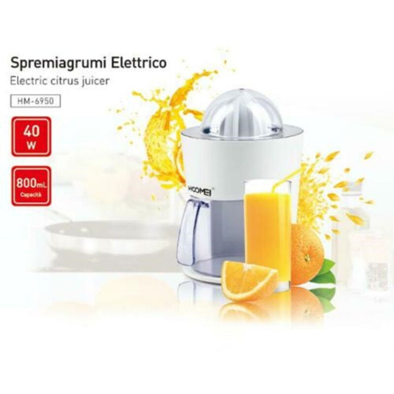 foto del prodotto spremiagrumi elettrico professionale in acciaio a leva premi spremi agrumi 40w trade shop traesio