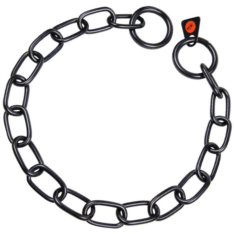 foto del prodotto sprenger collana a catena in acciaio inox nero 3mm x 39cm. corto stabilone