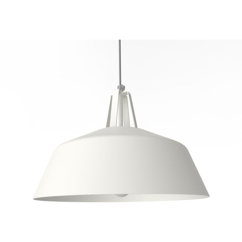 foto del prodotto spring sospensione, 1x e27, max 42w, metallo, bianco opaco, d35cm lumicom