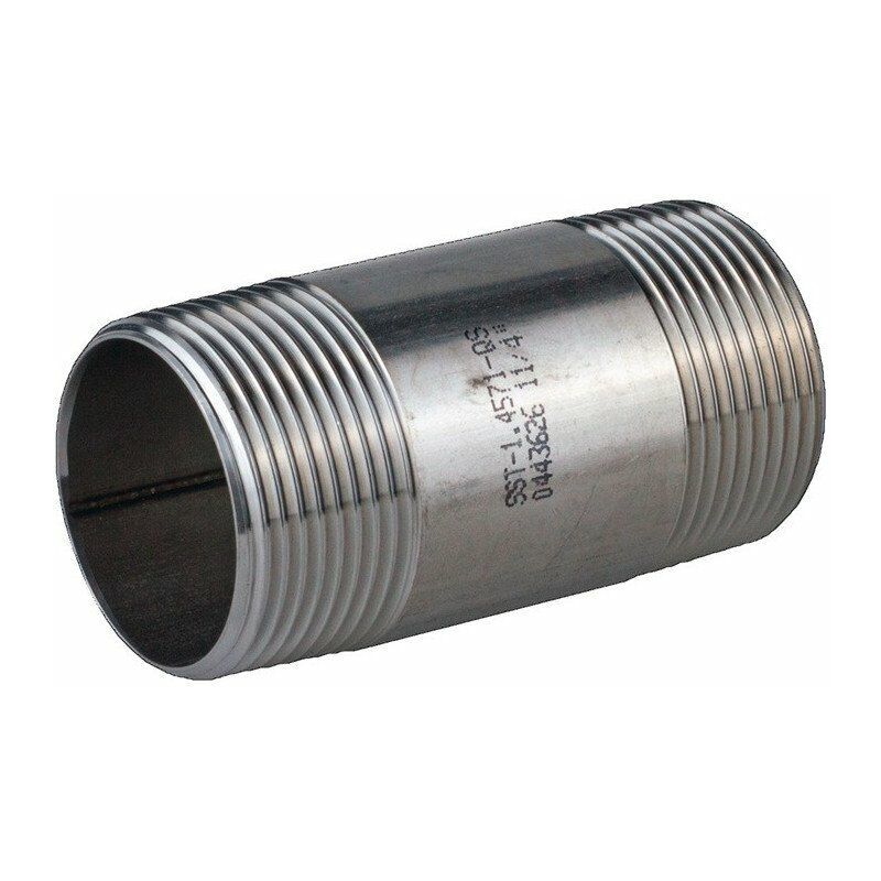 foto del prodotto springer - nipplo doppio tubo en 10226-1 nps 2 pollici 100 mm (confezione da 5)