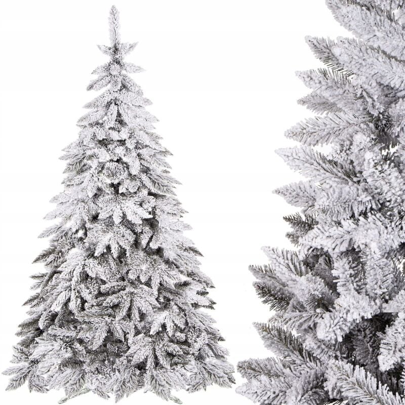 foto del prodotto springos albero di natale artificiale innevato abete caucasico 150cm