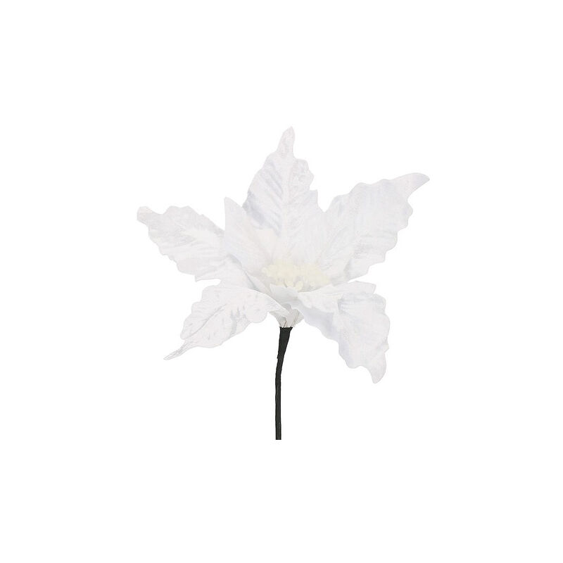 foto del prodotto springos fiore artificiale stella di natale bianca