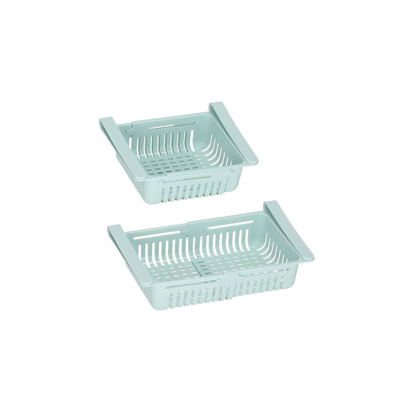 foto del prodotto springos organizer per il frigorifero multifunzionale con inserzione e contenitore color menta