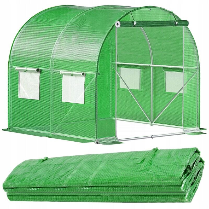 foto del prodotto springos pelle di ricambio per tunnel da giardino in plastica 2x2x2m uv 4 serra rivestimento