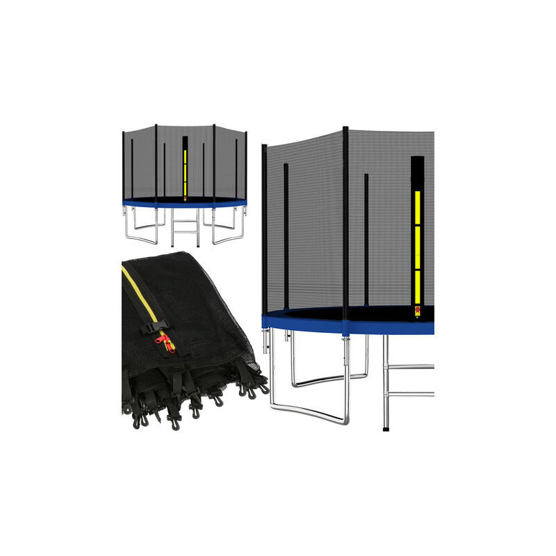 foto del prodotto springos rete di sicurezza per trampolino 396 cm 13 piedi a 8 montanti rete anticaduta rete di ricambio accessori