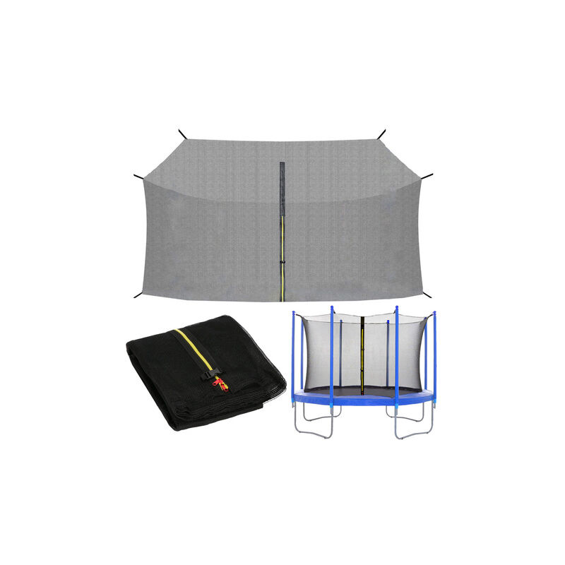 immagine 0 del prodotto springos rete di sicurezza per trampolino 396 cm rete di sicurezza per trampolino a 8 pali altezza 180 cm rete anticaduta rete di ricambio