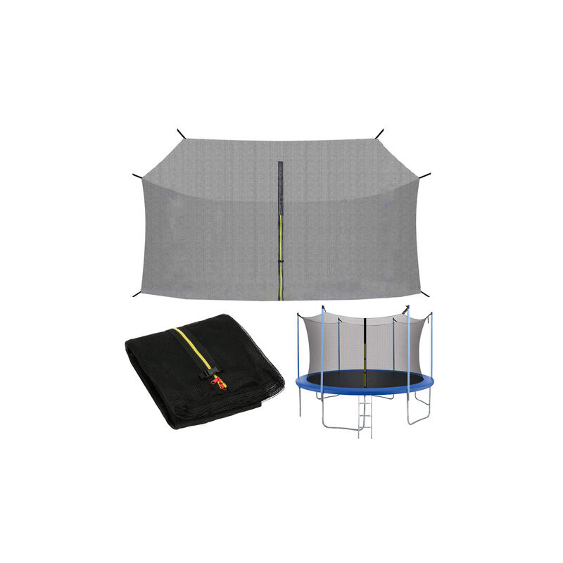 foto del prodotto springos rete di sicurezza, rete interna per trampolino diametro 244 cm per trampolino a 6 montanti altezza 165 cm rete anticaduta rete di ricambio