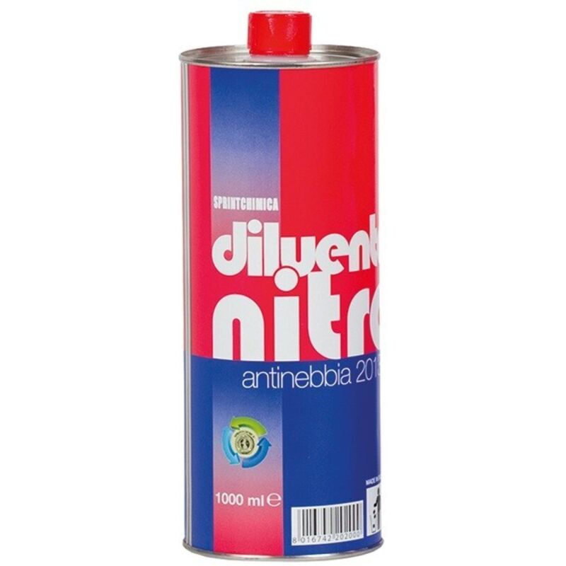 foto del prodotto sprint diluente nitro antinebbia lt 1 solvente vernice colore pittura pulire sgrassare