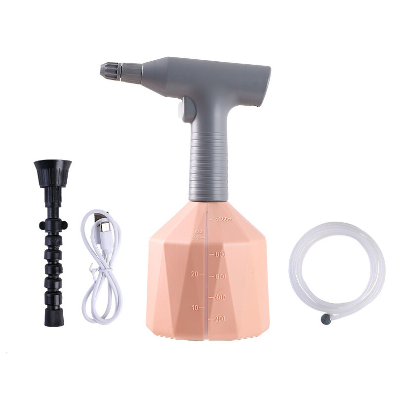 foto del prodotto spruzzatore elettrico con ugello, annaffiatoio portatile per prato e giardino rosa 1l 
