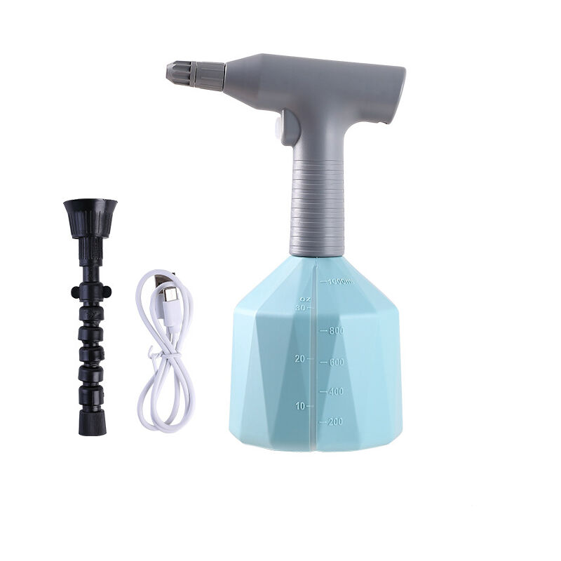 foto del prodotto spruzzatore elettrico con ugello nebulizzatore, spruzzatore d acqua portatile per prato e giardino blu 1l 