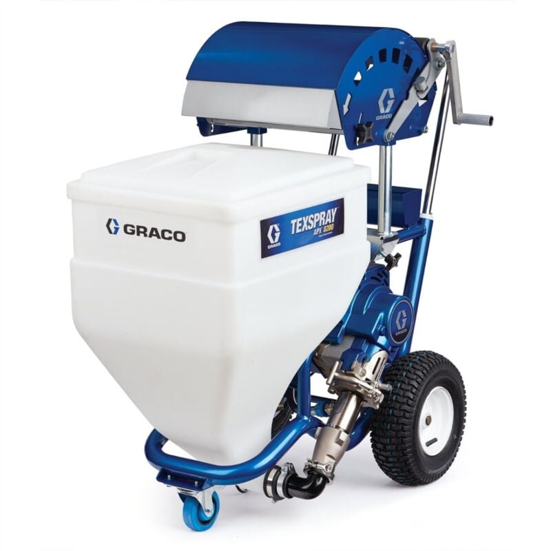 foto del prodotto spruzzatore per rivestimento liscio texspray apx 8200 230 v graco rullo svuota sacco 17n353