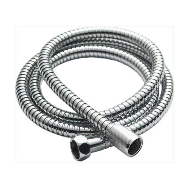 foto del prodotto spruzzo tubo 130 cm cromato inox formato standard 1 2 15 x 21mm 