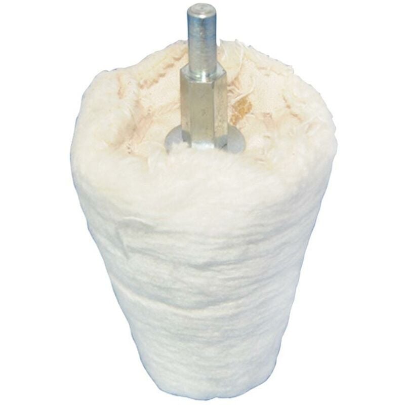 foto del prodotto spugna di lucidatura conica in cotone 50 mm