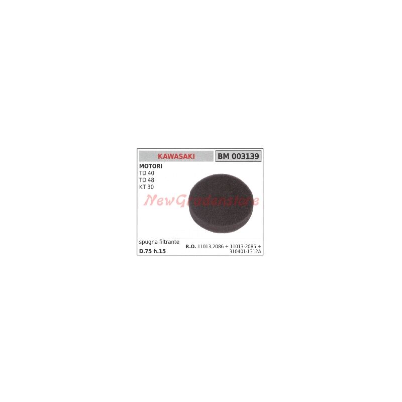 foto del prodotto spugna filtrante kawasaki decespugliatore td 40 48 kt 30 003139